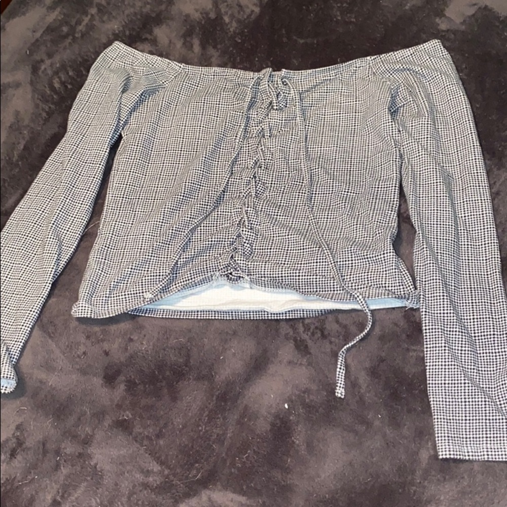 Aeropostale off the shoulder crop top